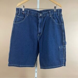 Craftsman 38 x 11 Denim Cargo Shorts Dark Wash Mens Jean Shorts Jorts Retro